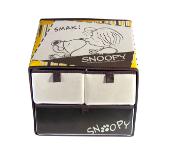 史努比條紋三格收納盒