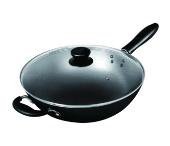 電磁爐適用帶蓋鑄鐵炒鍋