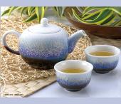 小圓柱茶具組（雪晶綠紫負離子）